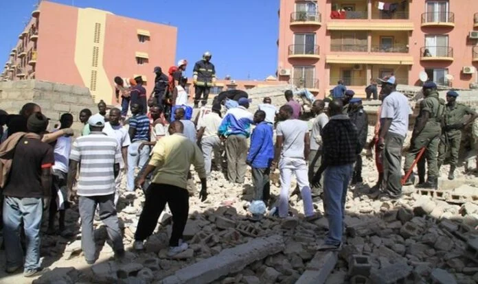Drame à Rufisque-l ’effondrement d’un immeuble R+2 fait 05 morts et un rescapé